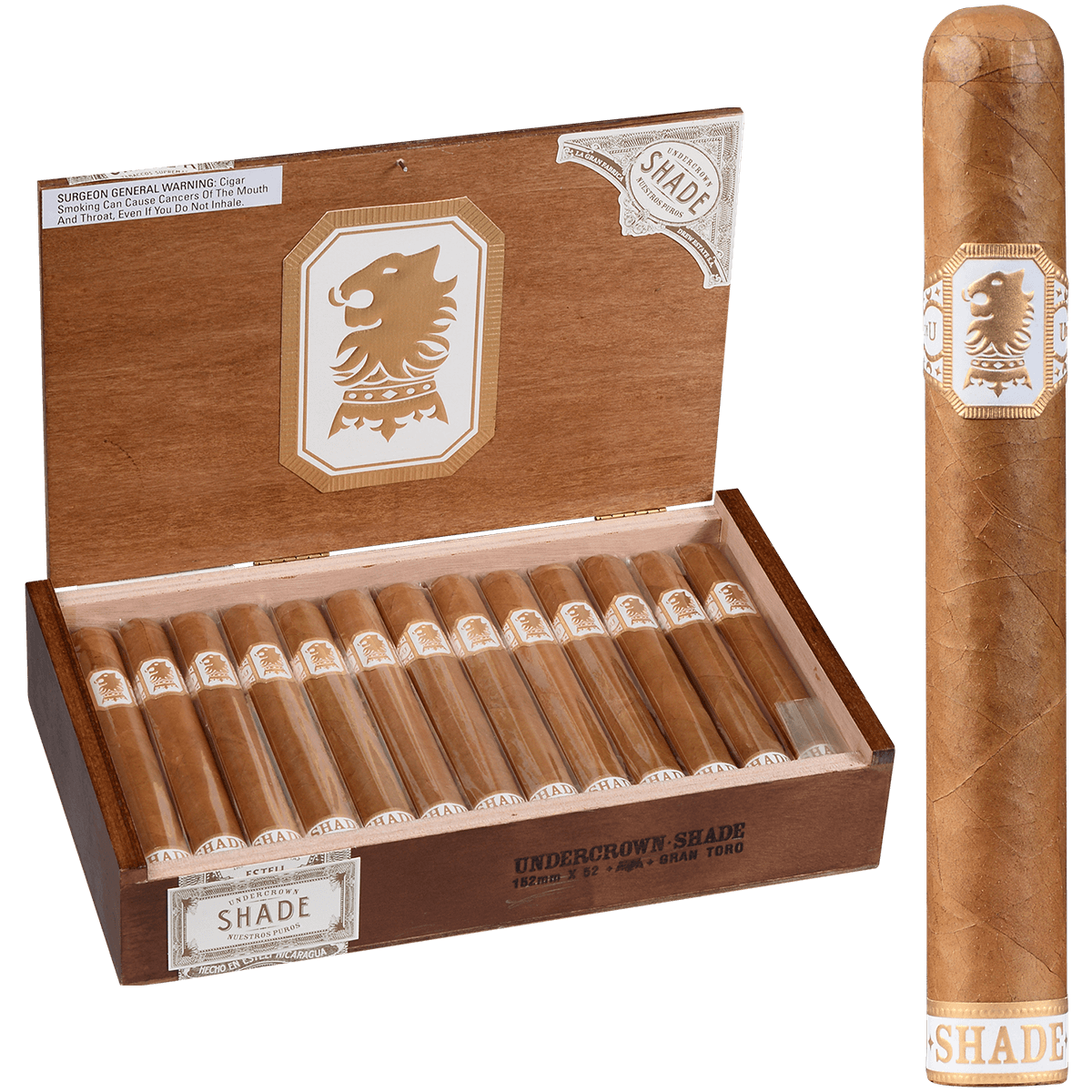 Undercrown Ct Shade Gran Toro 25 Ct. Box 6.00X52