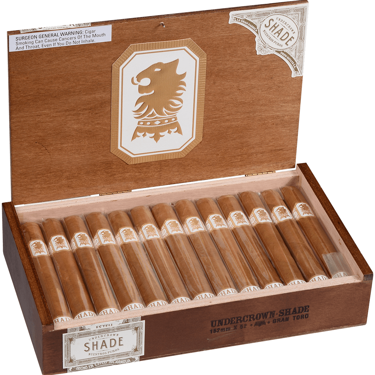 Undercrown Ct Shade Gran Toro 25 Ct. Box 6.00X52