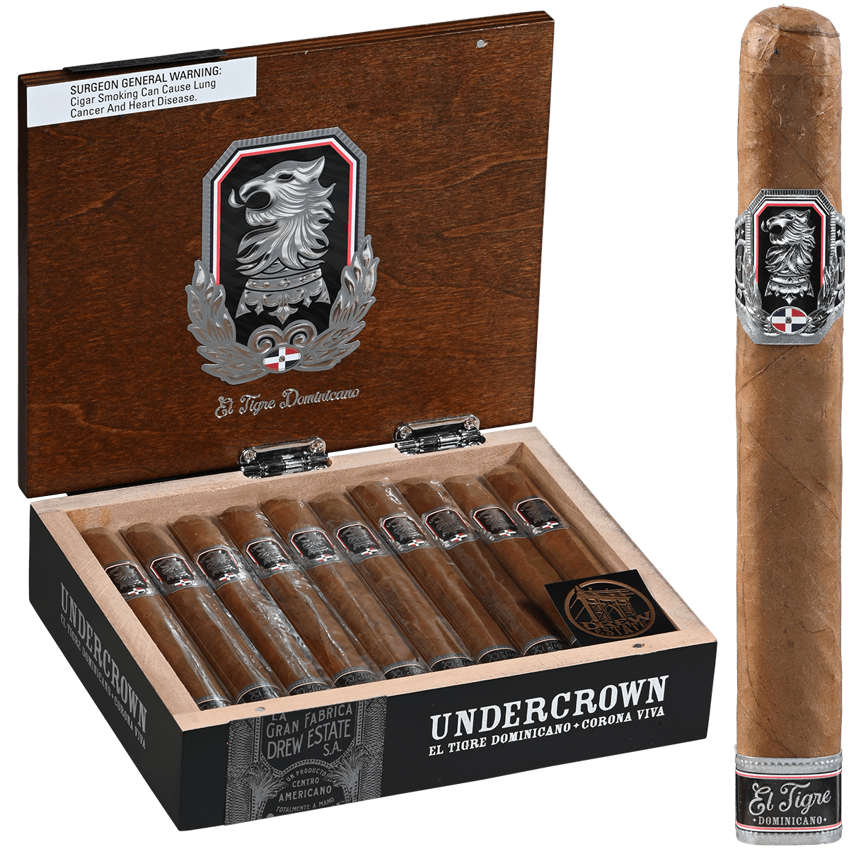 Undercrown El Tigre Dominicano Corona  Viva 20Ct Box  5.75X46