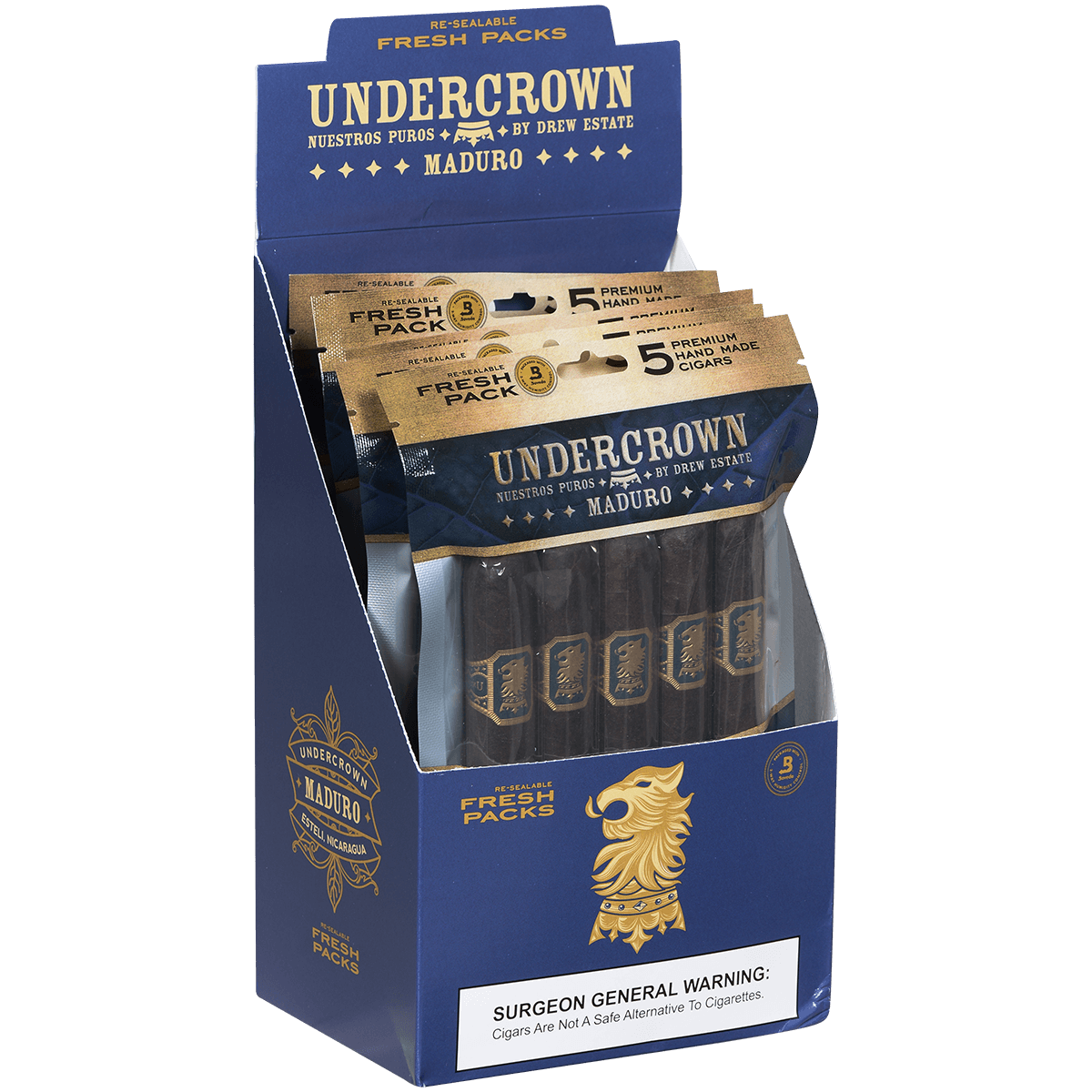 Undercrown Maduro Gran Toro Five Fresh Packs 5/5 Ct. Box 6.00X52