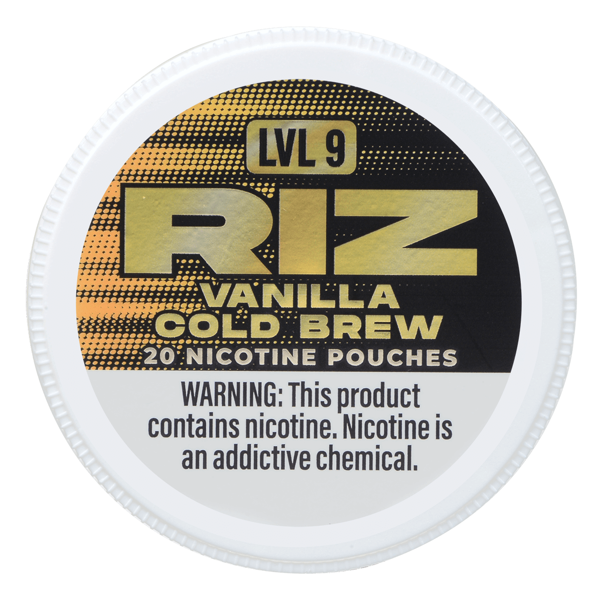 Riz Nicotine Pouches Vanilla Cold Brew 12Mg Lvl9 5Pk 20 Pouches/Can