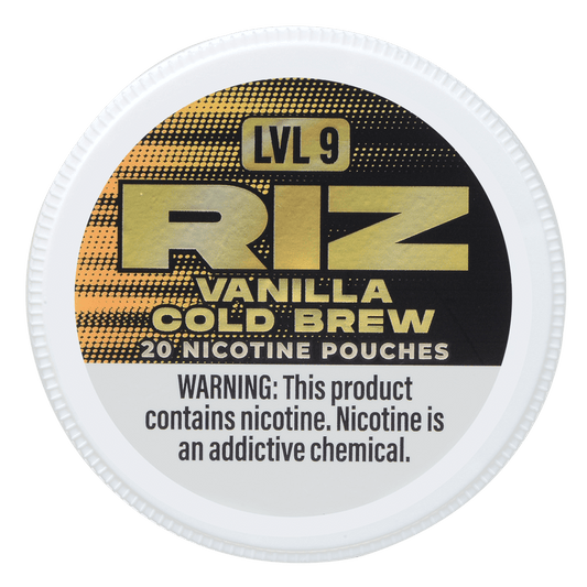 Riz Nicotine Pouches Vanilla Cold Brew 12Mg Lvl9 5Pk 20 Pouches/Can