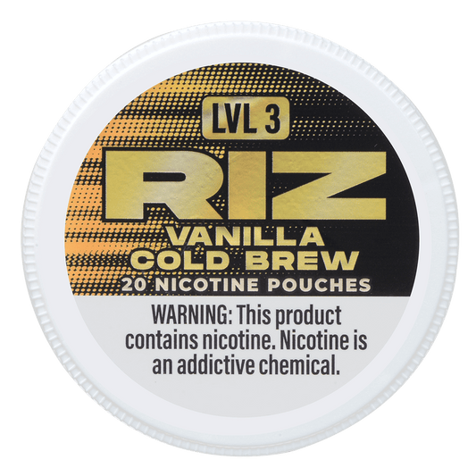 Riz Nicotine Pouches Vanilla Cold Brew 6Mg Lvl3 5Pk 20 Pouches/Can