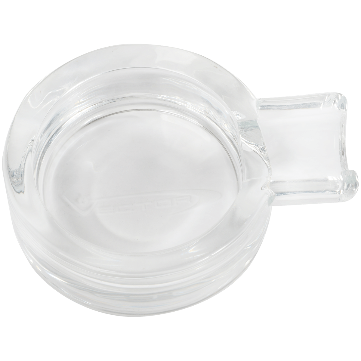 Ashtray Vector Single Cigar Rest Glass Clear 12 Ct. Tray