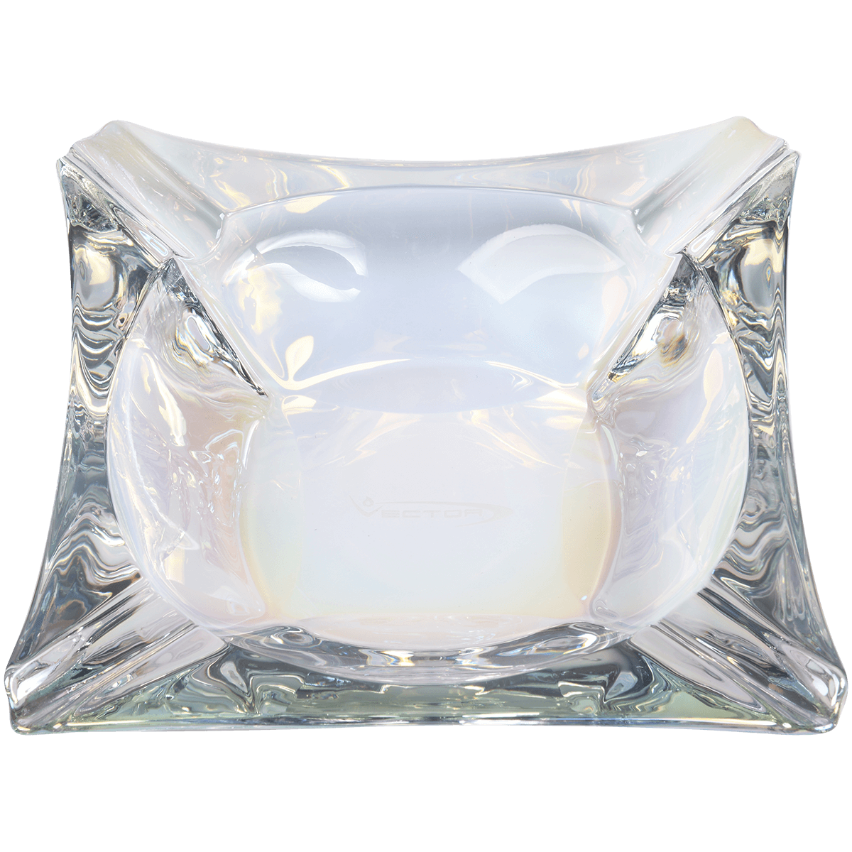 Vector Premium Glass Art Deco Ashtray Prizm