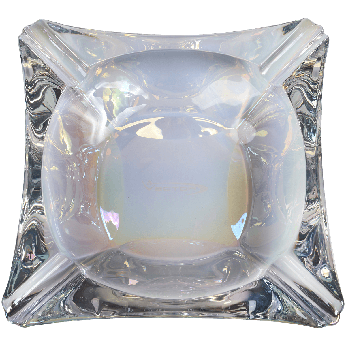Vector Premium Glass Art Deco Ashtray Prizm
