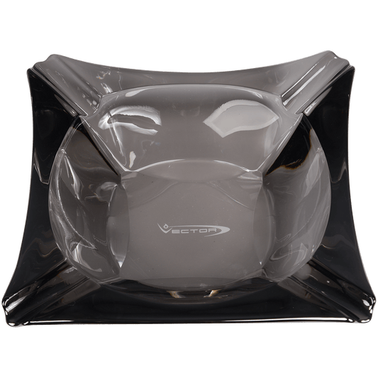 Vector Premium Glass Art Deco Ashtray Smoked
