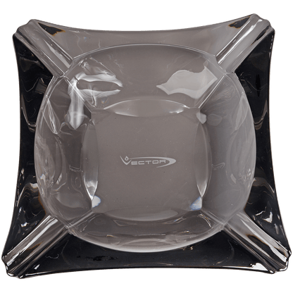 Vector Premium Glass Art Deco Ashtray Smoked