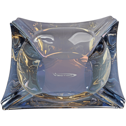 Vector Premium Glass Art Deco Ashtray Blue
