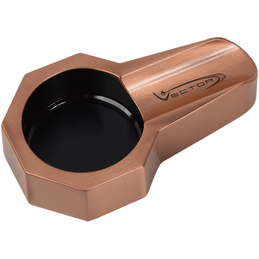 Ashtray Vector Full Metal Hexagon Shape Copper Satin