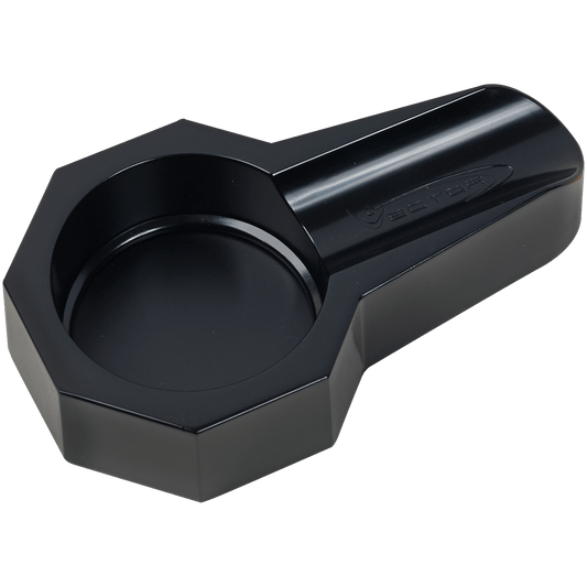 Ashtray Vector Full Metal Hexagon Shape Matte Black