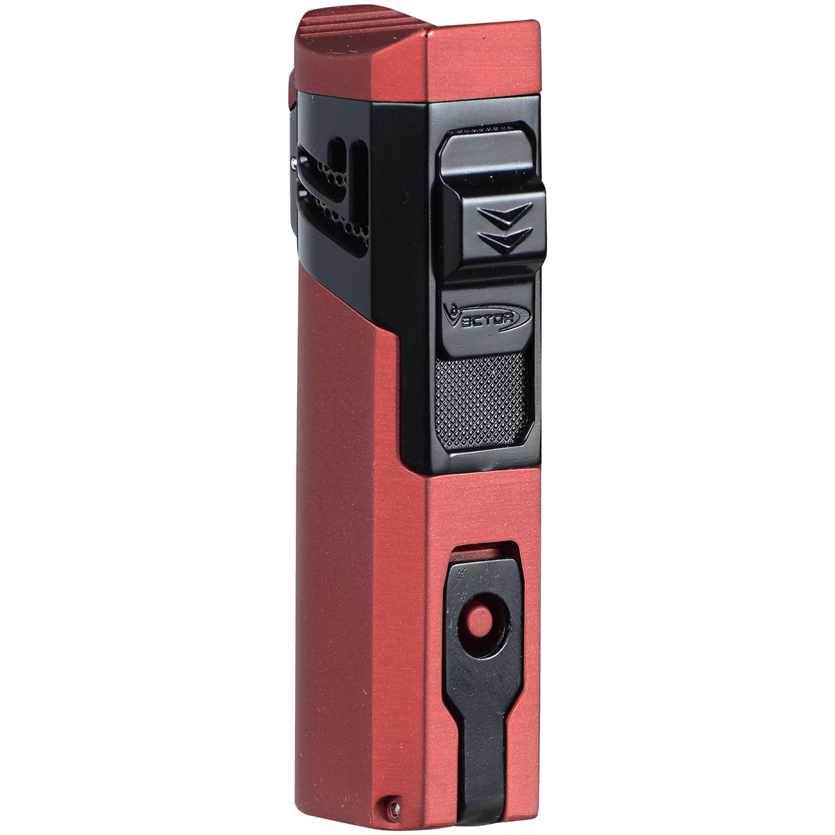 Lighters Vector Caliper Singe Large Torch Matte Metallic Red Rubber