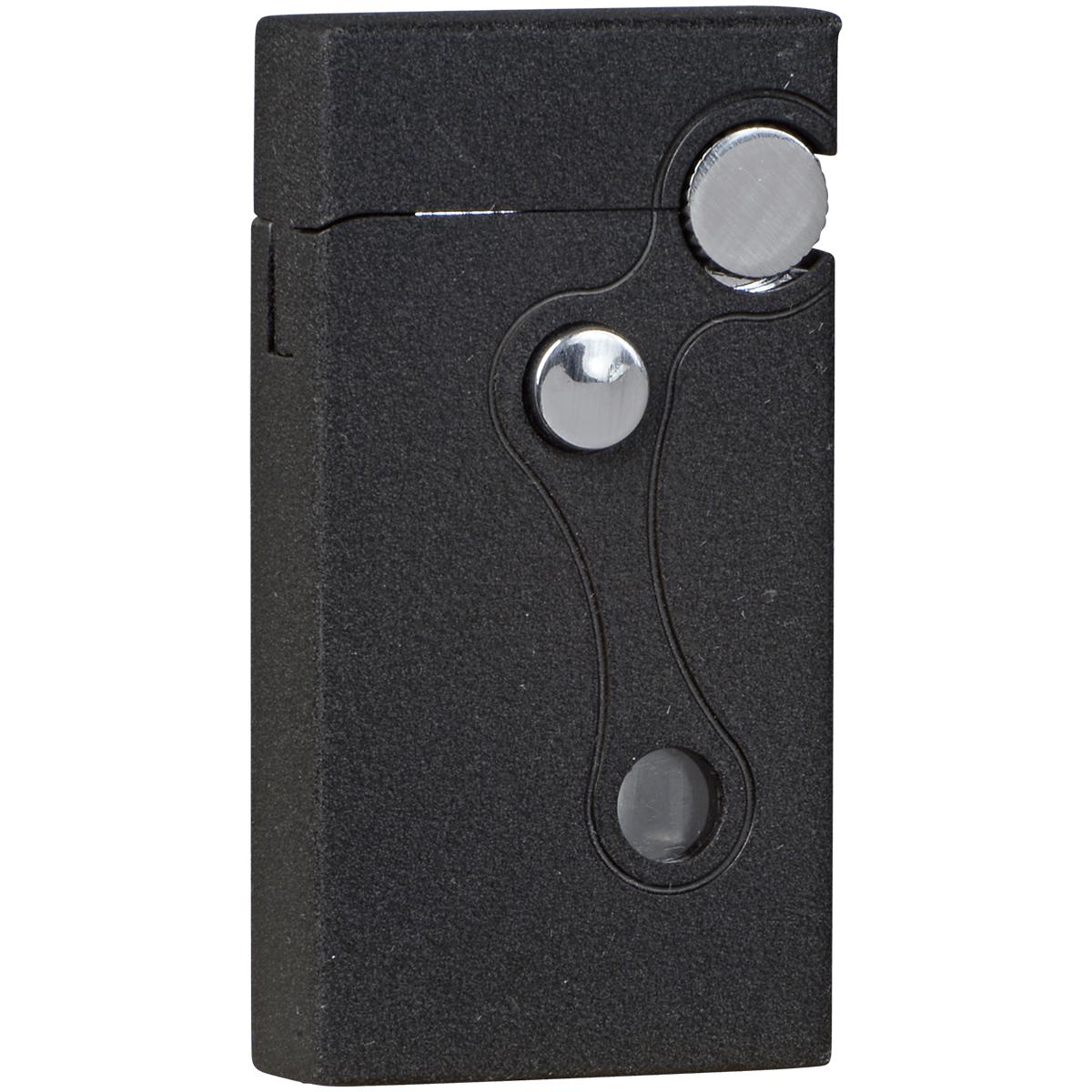 Lighter Vector Elite Black Crakle Matte Dual-Flame