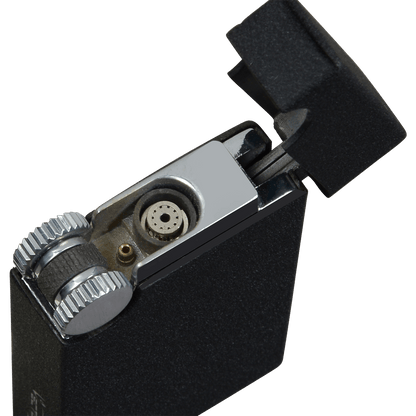 Lighter Vector Elite Black Crakle Matte Dual-Flame