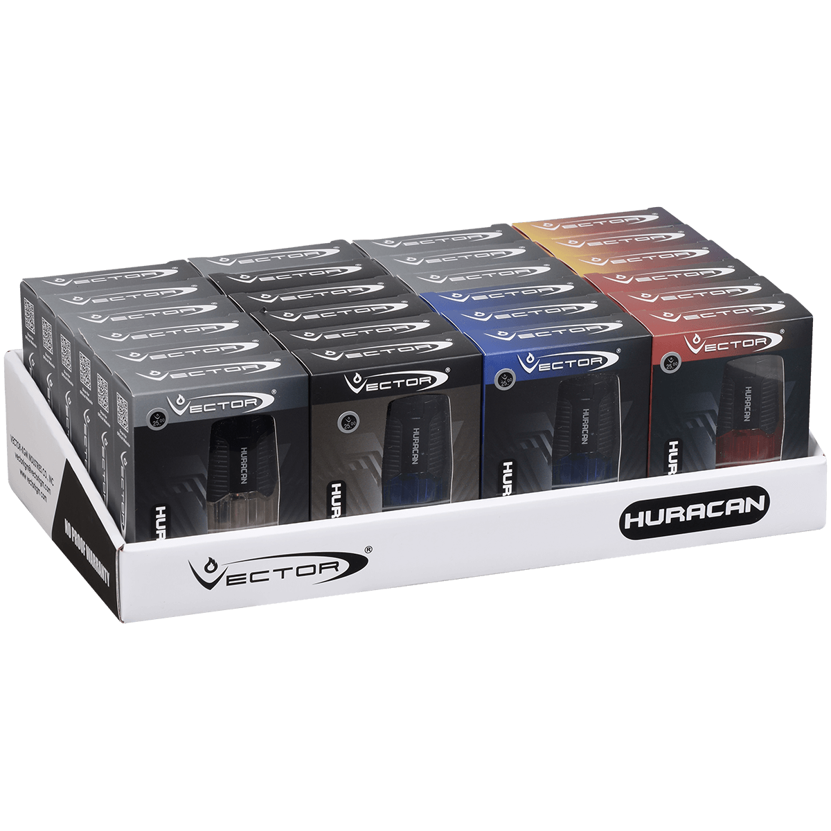 Lighters Vector Huracan Assorted 24 Ct. Display Tray
