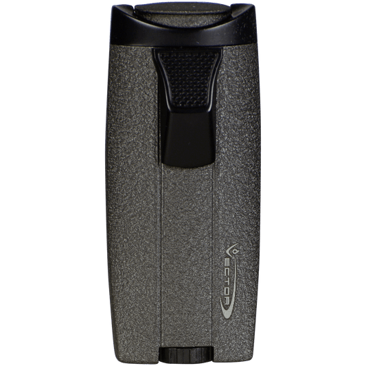Lighter Vector Legend Double Torch Gray Crackle Matte