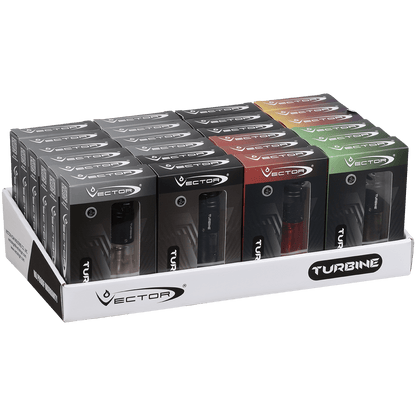 Lighters Vector Turbine Assorted 24 Ct. Display Tray