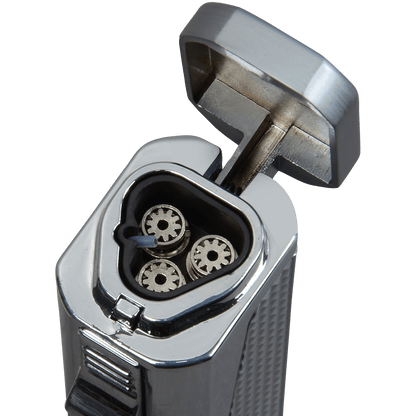 Lighter Vector Urbano Triple Torch Chrome Satin