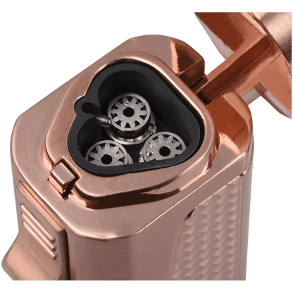 Lighter Vector Urbano Triple Torch Rose Gold
