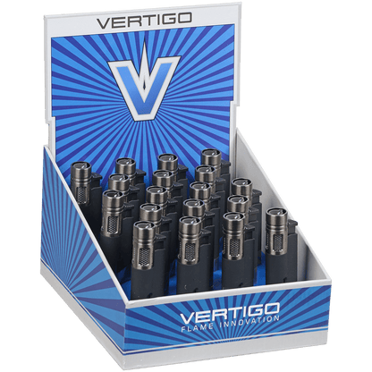 Vertigo Rave Torch Lighter Black 18 Pk Display