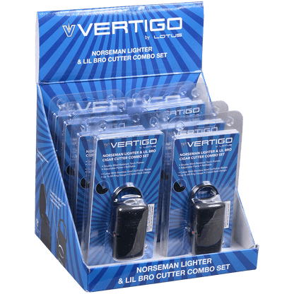 Vertigo Norseman Lighter & Lil Bro Cutter Gift Set8 Ct.