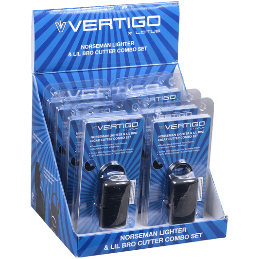 Vertigo Norseman Lighter & Lil Bro Cutter Gift Set8 Ct.