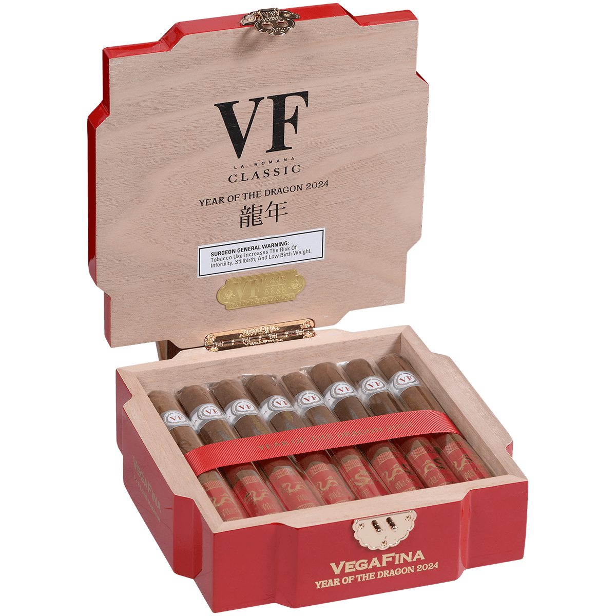 Limited Edition Vegafina Year Of The Dragon Long Magnum 16 Ct. Box 6.75X55