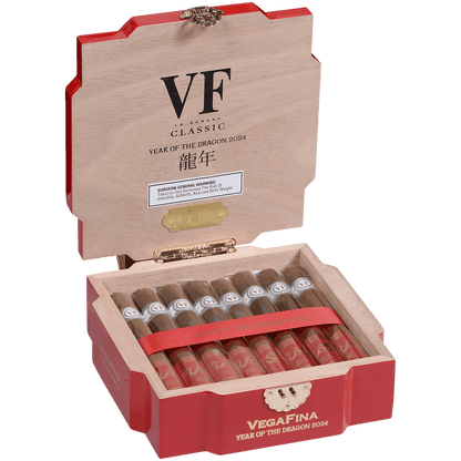 Limited Edition Vegafina Year Of The Dragon Long Magnum 16 Ct. Box 6.75X55
