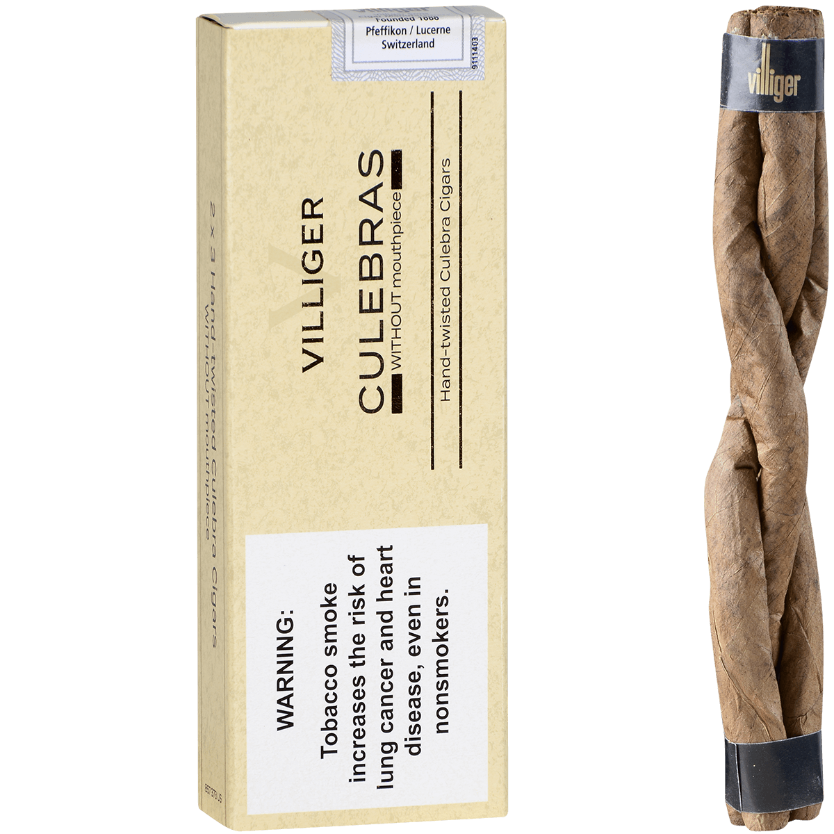 Villiger Culebra Without Tip 5/6 Packs 6.63X28