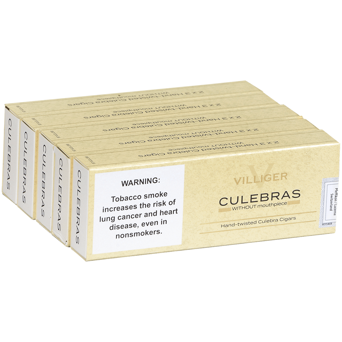 Villiger Culebra Without Tip 5/6 Packs 6.63X28