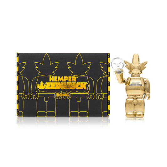 Hemper Leaf Brick Glass Water Pipe