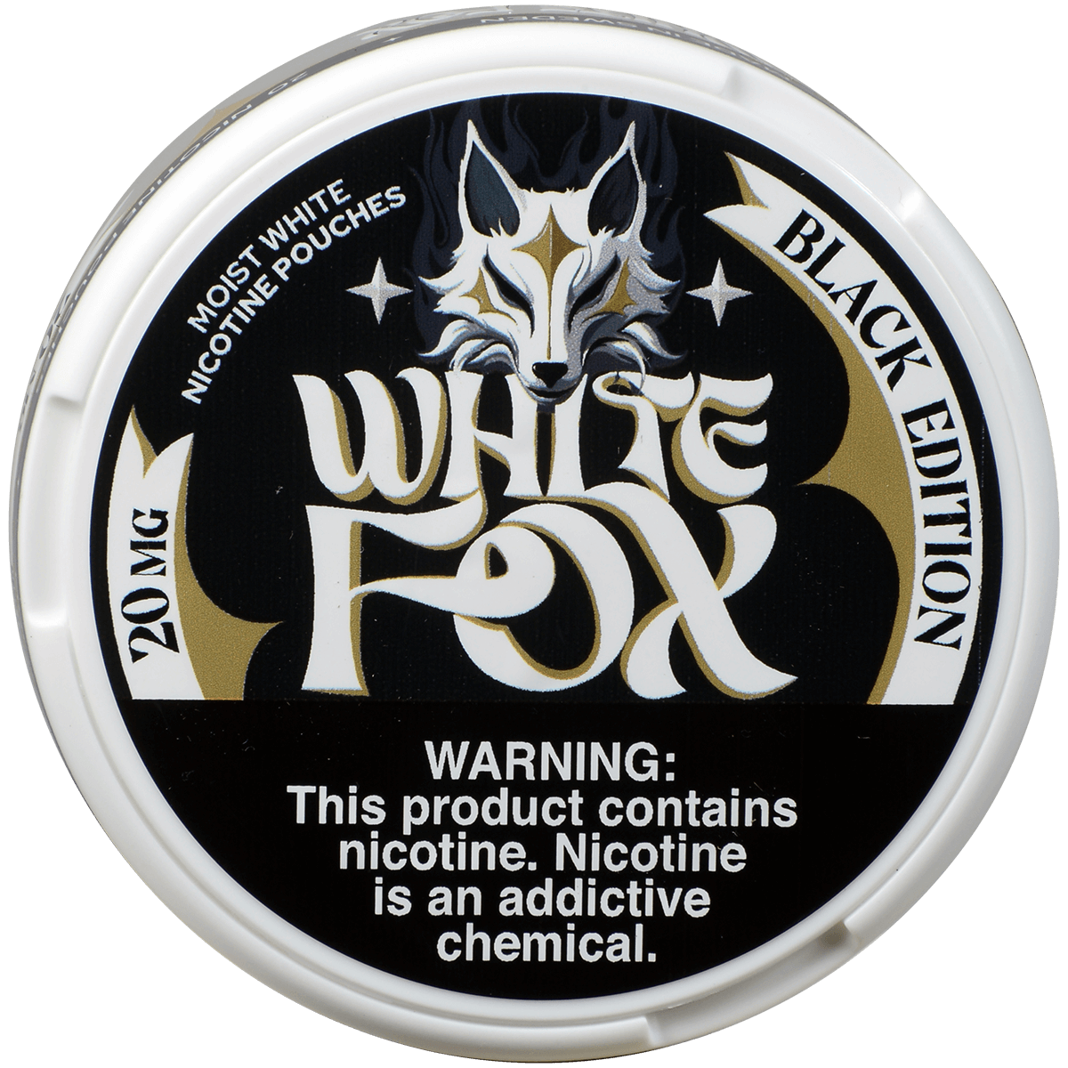 White Fox Black Edition Slims Portion 20Mg 5 Pk 20 Pouches/Can