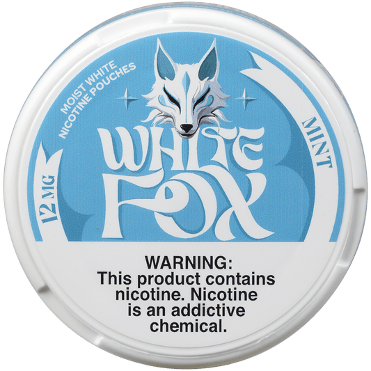 White Fox Slims Mint Portion 12Mg 5Pk 20 Pouches/Can