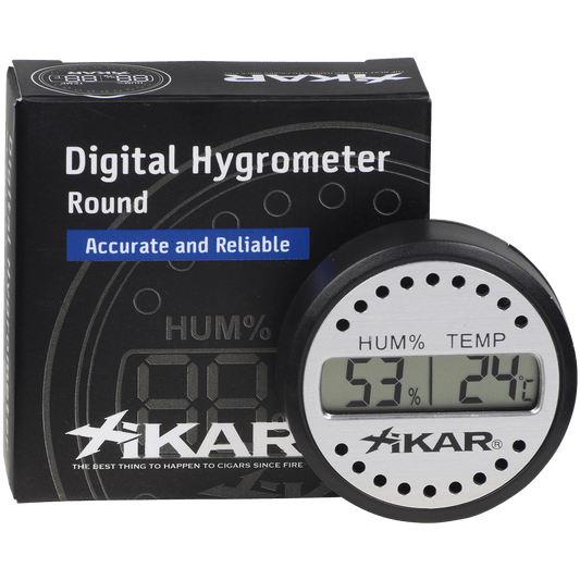 Hygrometer Thermometer Xikar Digital 1.75" Diameter .