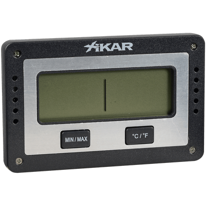 Hygrometer Thermometer Xikar Rectangular Digital 3"L X 2"W X 1.5"D