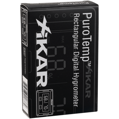 Hygrometer Thermometer Xikar Rectangular Digital 3"L X 2"W X 1.5"D