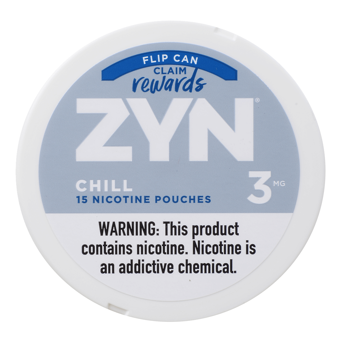 Zyn Nicotine Pouches Chill 3 Mg 1/5 Tins
