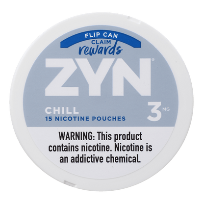 Zyn Nicotine Pouches Chill 3 Mg 1/5 Tins