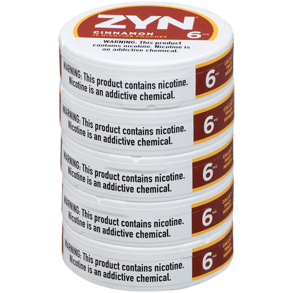 Zyn Nicotine Pouches Cinnamon 6 Mg 1/5 Tins