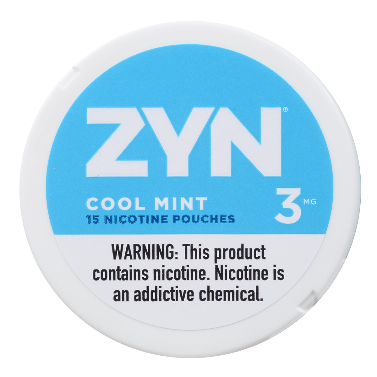 Zyn Nicotine Pouches Cool Mint 3 Mg 1/5 Tins