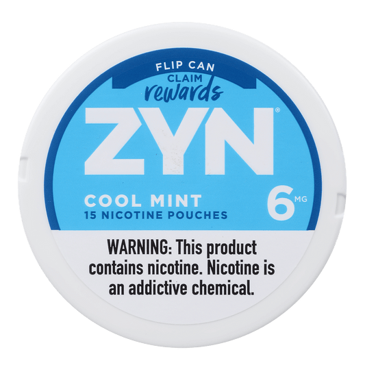 Zyn Nicotine Pouches Cool Mint 6 Mg 1/5 Tins