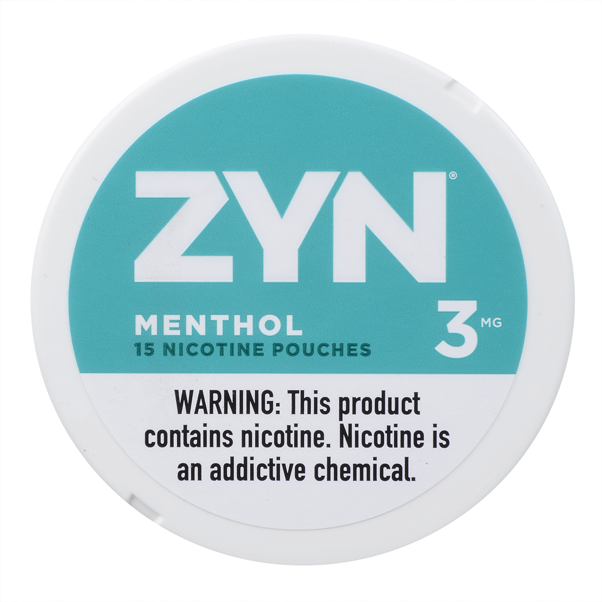 Zyn Nicotine Pouches Menthol 3 Mg 1/5 Tins