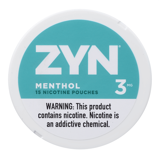 Zyn Nicotine Pouches Menthol 3 Mg 1/5 Tins