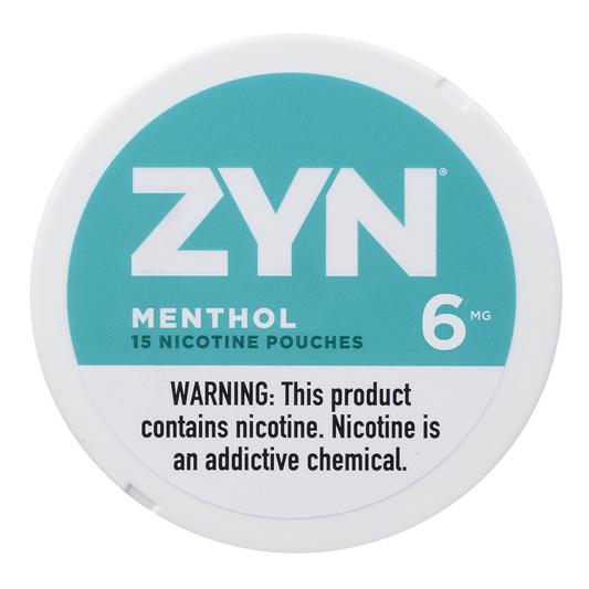 Zyn Nicotine Pouches Menthol 6 Mg 1/5 Tins