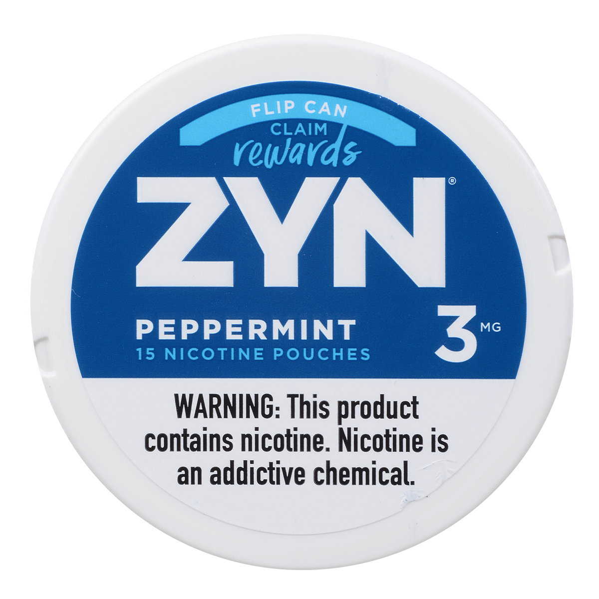 Zyn Nicotine Pouches Peppermint 3 Mg 1/5 Tins