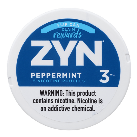 Zyn Nicotine Pouches Peppermint 3 Mg 1/5 Tins