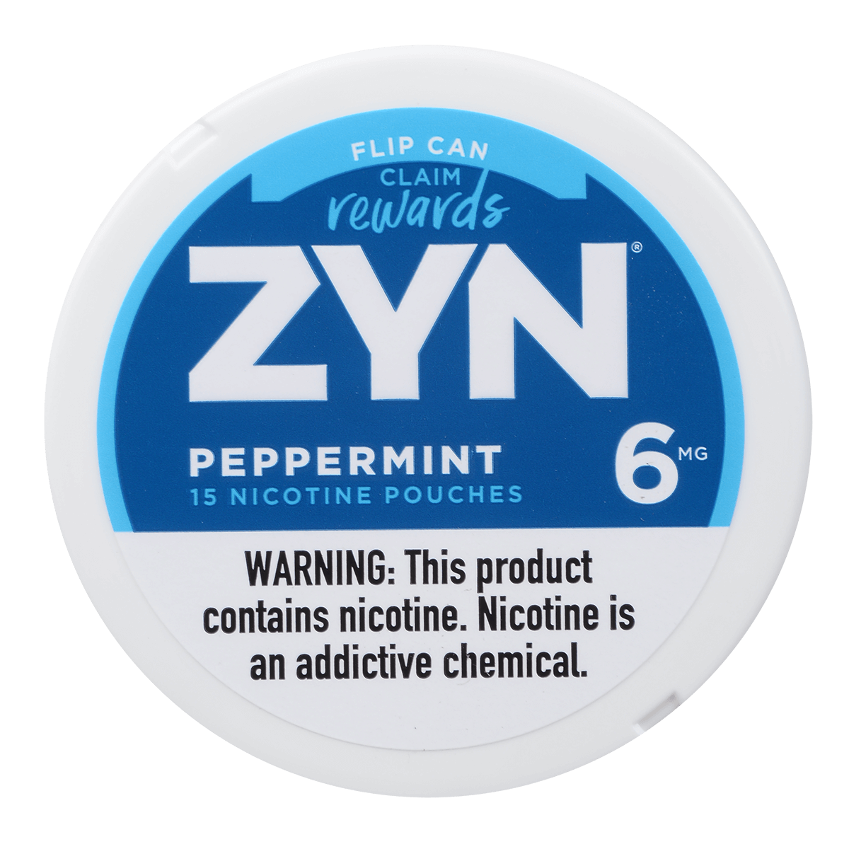 Zyn Nicotine Pouches Peppermint 6 Mg 1/5 Tins