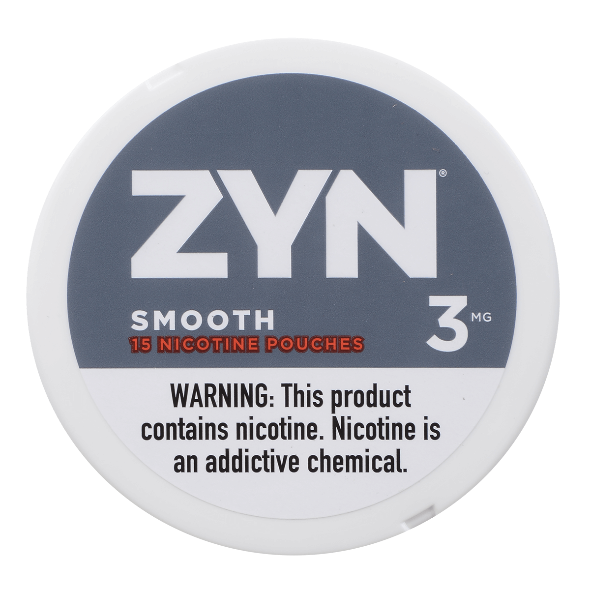 Zyn Nicotine Pouches Smooth 3 Mg 1/5 Tins