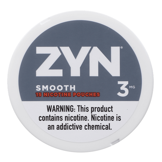 Zyn Nicotine Pouches Smooth 3 Mg 1/5 Tins