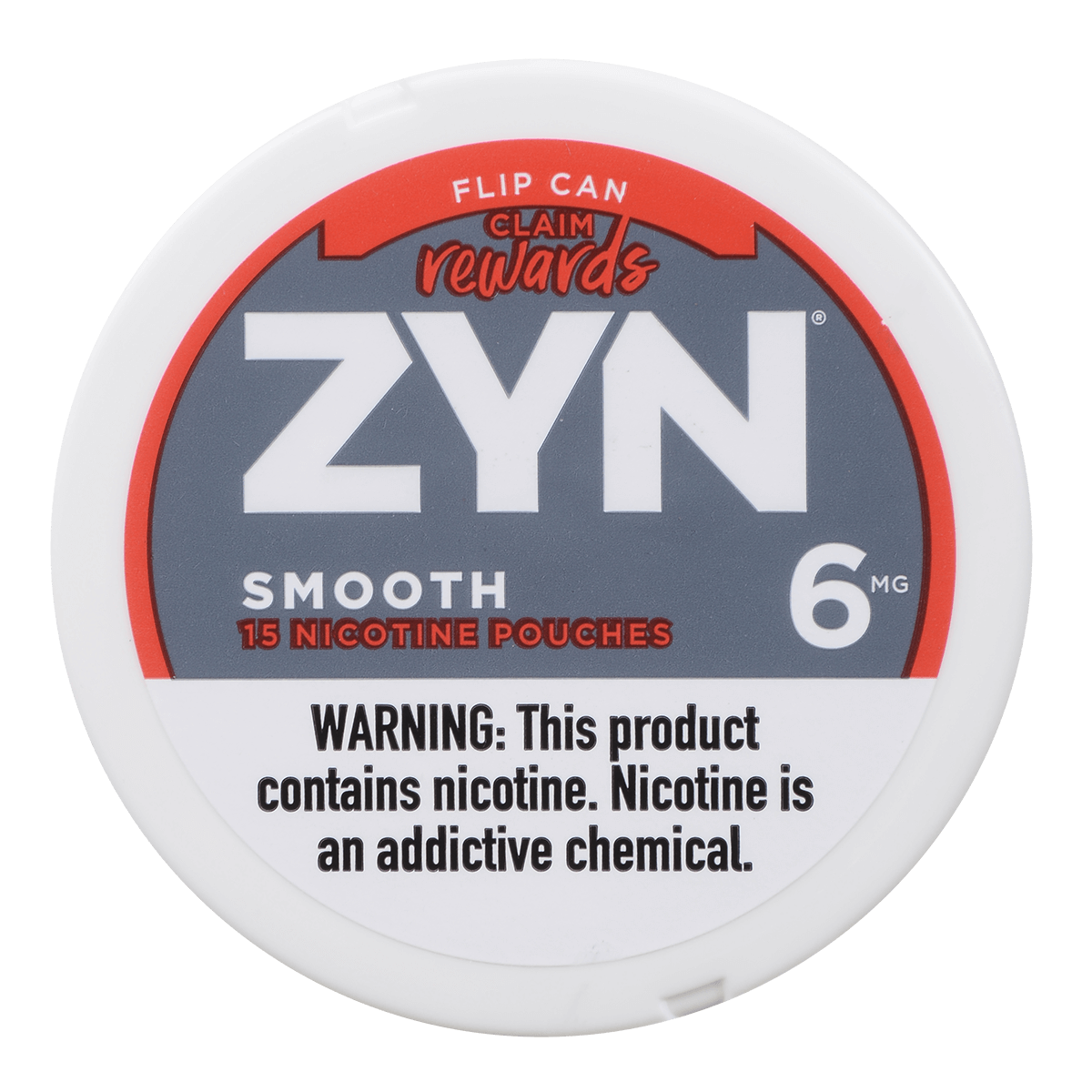 Zyn Nicotine Pouches Smooth 6 Mg 1/5 Tins
